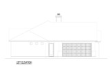 Southwest House Plan - 38908 - Left Exterior