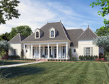 Southern House Plan - Royal Oaks 59996 - Exterior