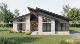 Contemporary House Plan - Cedarhaus 13854 - Front Exterior