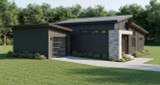 Modern House Plan - Vista Mesa 73799 - Left Exterior