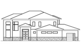 Modern House Plan - 58326 - Front Exterior