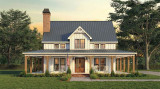 Farmhouse House Plan - Columbia Heights 60718 - Front Exterior