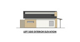 Contemporary House Plan - Buttercup 58412 - Left Exterior