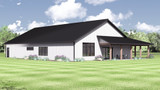 Country House Plan - 80577 - Left Exterior