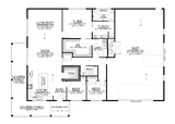 Country House Plan - 80577 - 1st Floor Plan
