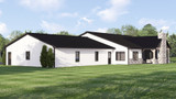 Contemporary House Plan - 74419 - Rear Exterior