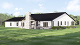 Contemporary House Plan - 74419 - Rear Exterior