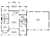 Contemporary House Plan - 74419 - 1st Floor Plan