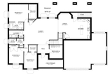 Ranch House Plan - Bitton 30524 - Basement Floor Plan