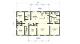 Country House Plan - Rue 28009 - 1st Floor Plan