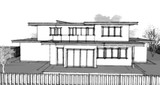 Contemporary House Plan - Tower Estate 10612 - Rear Exterior