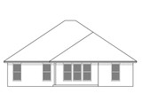 Craftsman House Plan - 46065 - Rear Exterior