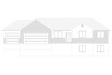 Ranch House Plan - Davis 99216 - Front Exterior