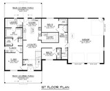 Craftsman House Plan - 83201 - 1st Floor Plan