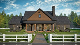 Farmhouse House Plan - Wells Manor 18580 - Front Exterior
