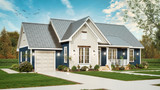 Cottage House Plan - Blues 2 51068 - Left Exterior