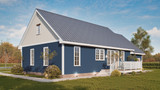 Cottage House Plan - Blues 2 51068 - Rear Exterior