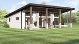 Contemporary House Plan - 51260 - Rear Exterior
