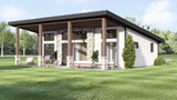 Contemporary House Plan - 51260 - Rear Exterior