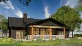 Farmhouse House Plan - Laurel Hill 63454 - Rear Exterior