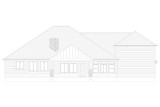 Craftsman House Plan - Dice 33322 - Rear Exterior