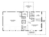 Country House Plan - 58420 - 1st Floor Plan