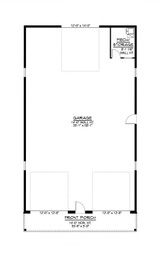 Country House Plan - 52954 - 1st Floor Plan