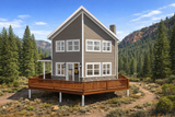 Mountain Rustic House Plan - Demars Cabin 23954 - Right Exterior