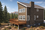 Mountain Rustic House Plan - Demars Cabin 23954 - Rear Exterior