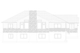 Ranch House Plan - Denison 52818 - Left Exterior