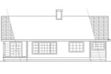 Secondary Image - Traditional House Plan - Danforth 13963 - Rear Exterior