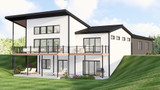 Contemporary House Plan - 74376 - Right Exterior