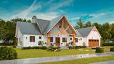 Farmhouse House Plan - Haystack V 43197 - Exterior