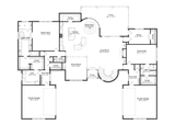 European House Plan - 78459 - 1st Floor Plan