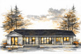 Craftsman House Plan - The Solana 56972 - Rear Exterior
