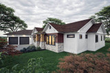 Craftsman House Plan - The Solana 56972 - Right Exterior