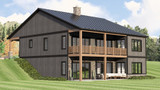 Country House Plan - 52998 - Rear Exterior