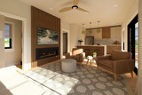 Farmhouse House Plan - 90931 - Living Room