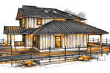 Country House Plan - Bluebird 12685 - Right Exterior