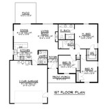 Colonial House Plan - 41929 - 1st Floor Plan