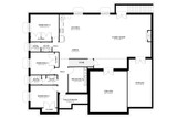 Ranch House Plan - Madeleine 25967 - Basement Floor Plan