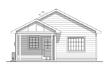 Contemporary House Plan - Newport ADU 75965 - Rear Exterior