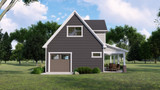 Craftsman House Plan - 71053 - Left Exterior