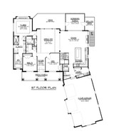 Country House Plan - 75405 - 1st Floor Plan