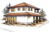 Mediterranean House Plan - Casa Solana 59240 - Right Exterior