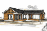 Bungalow House Plan - River Oaks 92520 - Rear Exterior
