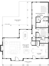 Bungalow House Plan - River Oaks 92520 - 1st Floor Plan