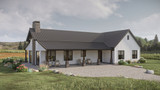 Ranch House Plan - West River 58321 - Right Exterior