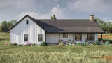 Ranch House Plan - West River 58321 - Left Exterior