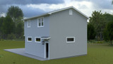 Traditional House Plan - Butts 84750 - Rear Exterior